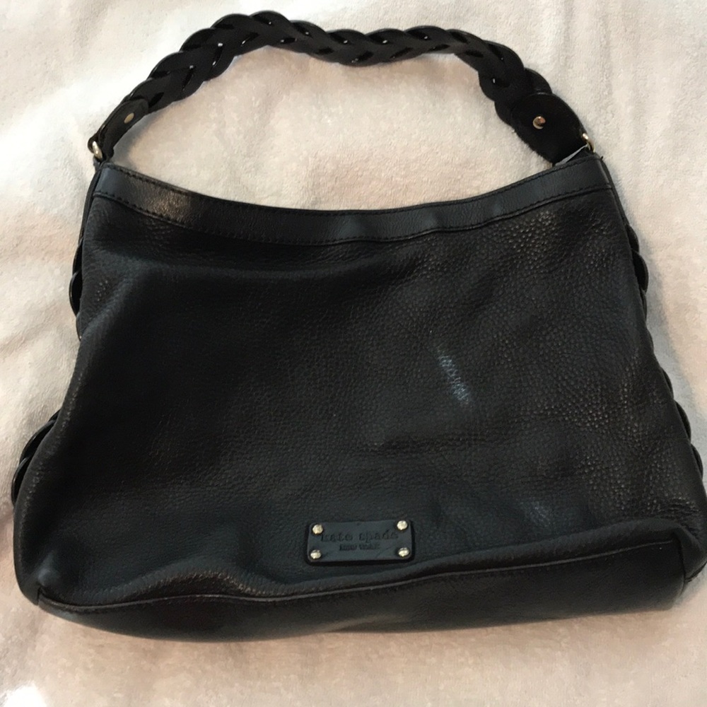Black leather Kate Spade Hobo